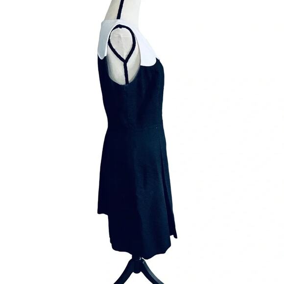 Tahari Whitney White/Navy Pique Dress Size 12 - Picture 4 of 7